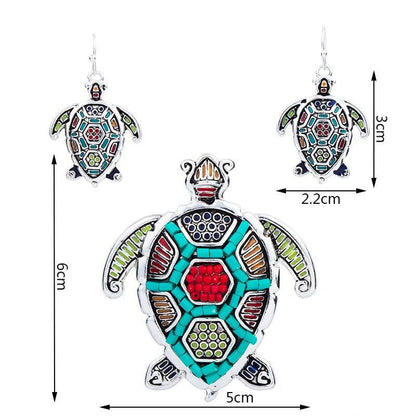 Sea turtle Necklace Set - WikiWii