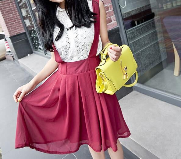 shoulder bag Cute Small Cat Leather Messenger Handbag ( Miss big Cross-body Bags ) - WikiWii