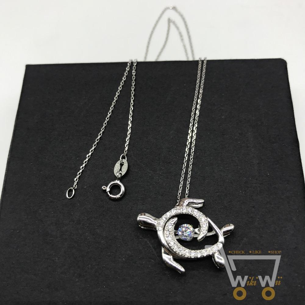 925 Sterling Silver Sea Turtle Necklace - WikiWii