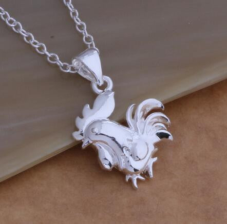 Silver Plated Chicken Necklace - WikiWii