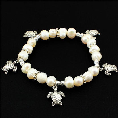 Silver Plated Sea Turtle Bracelet - WikiWii