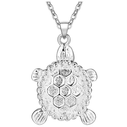 Silver Plated Sea Turtle Sets Necklace Earring - WikiWii