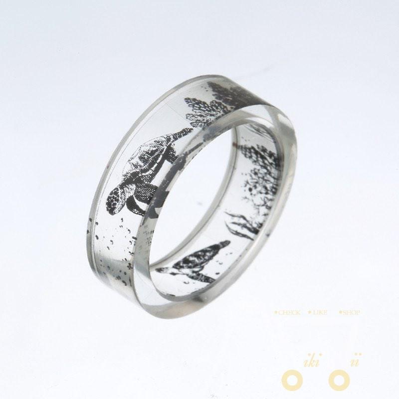 Transparent Sea Turtle Ring - WikiWii