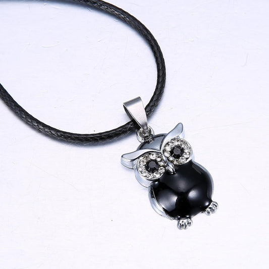 Stainless Steel Chain Owl Necklace - WikiWii