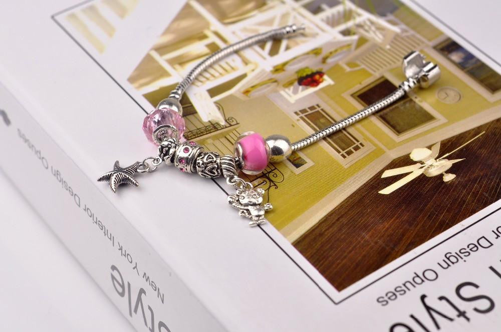 starfish Cat charms bracelet - WikiWii