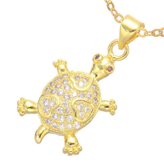 Tiny Sea Turtle Necklace  Oval Shape Necklace - WikiWii