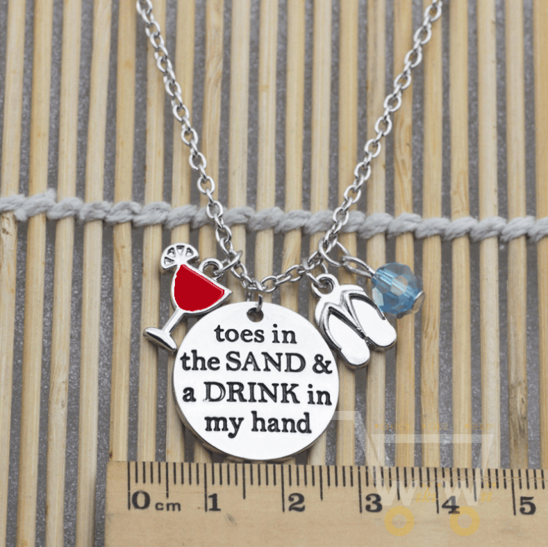 Toes in the sand necklace - WikiWii