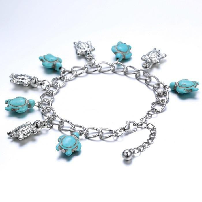 Turquoise Sea Turtle Bracelet - WikiWii