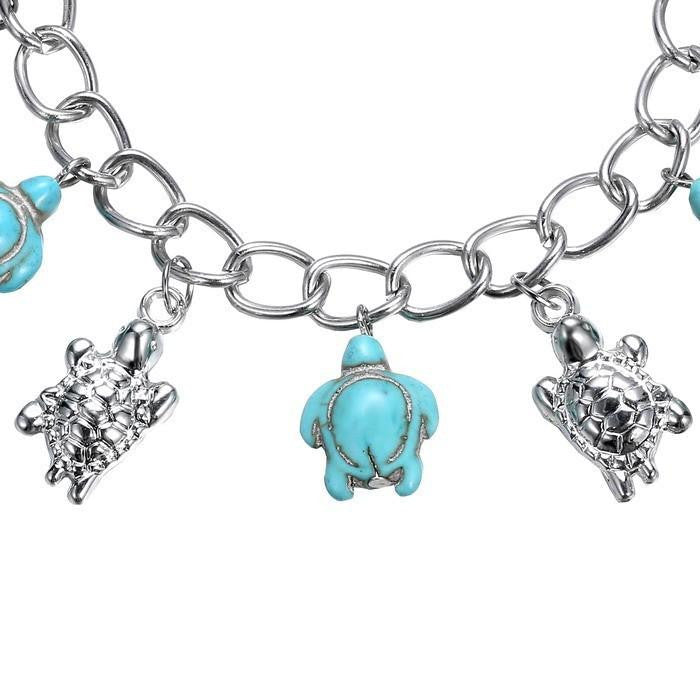 Turquoise Sea Turtle Bracelet - WikiWii