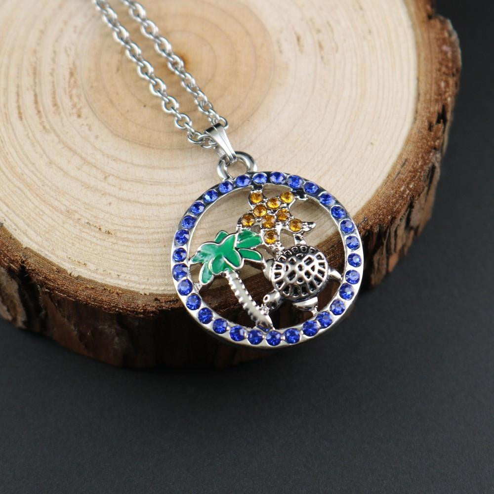 Turtle Starfish Beach Style Necklace - WikiWii