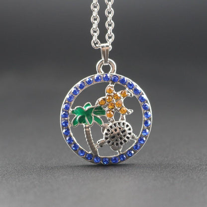 Turtle Starfish Beach Style Necklace - WikiWii