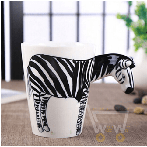 3D Animal Shape Ceramic Mug - WikiWii