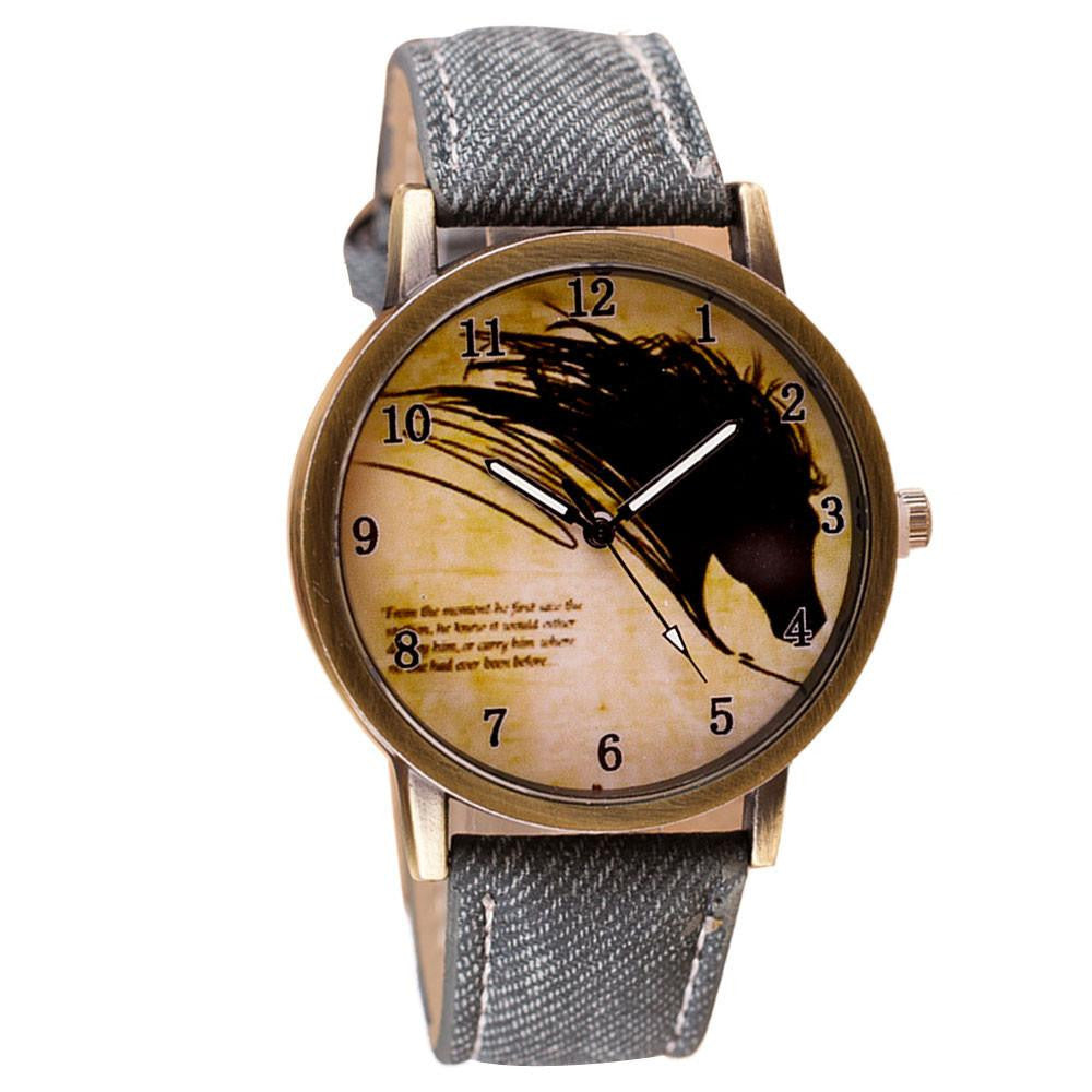 Vintage Painting Horse Watch - WikiWii