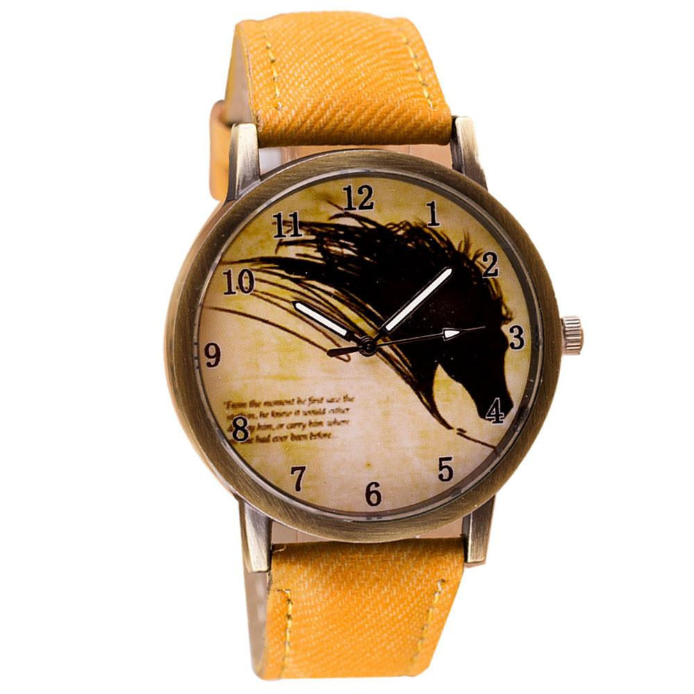 Vintage Painting Horse Watch - WikiWii