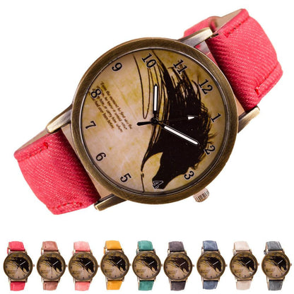 Vintage Painting Horse Watch - WikiWii