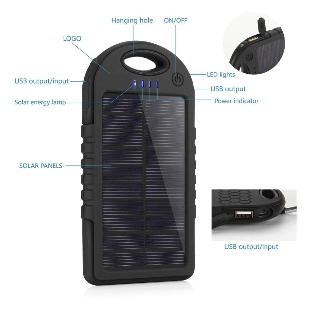 WATERPROOF SOLAR CHARGER - WikiWii