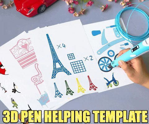 3D PEN HELPING TEMPLATE- 20 SHEETS - YOYOWIZZ