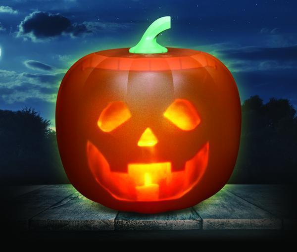 🎃 Halloween Talking Animated Pumpkin 🎃 with Built-In Projector & Speaker - YOYOWIZZ