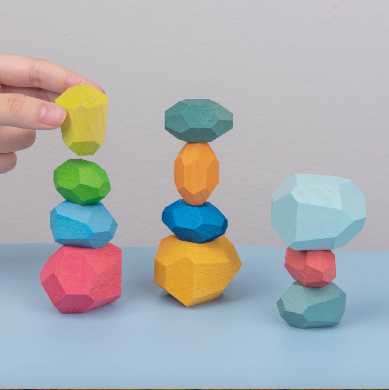 Wooden Rock Balancing Blocks Toy - YOYOWIZZ